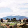 Veduta di Firenze dal giardino della casa di Mario Pratesi, Via San Leonardo, Firenze