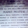 Lapide commemorativa, sul muro esteriore della casa di Mario Pratesi, Via San Leonardo, Firenze